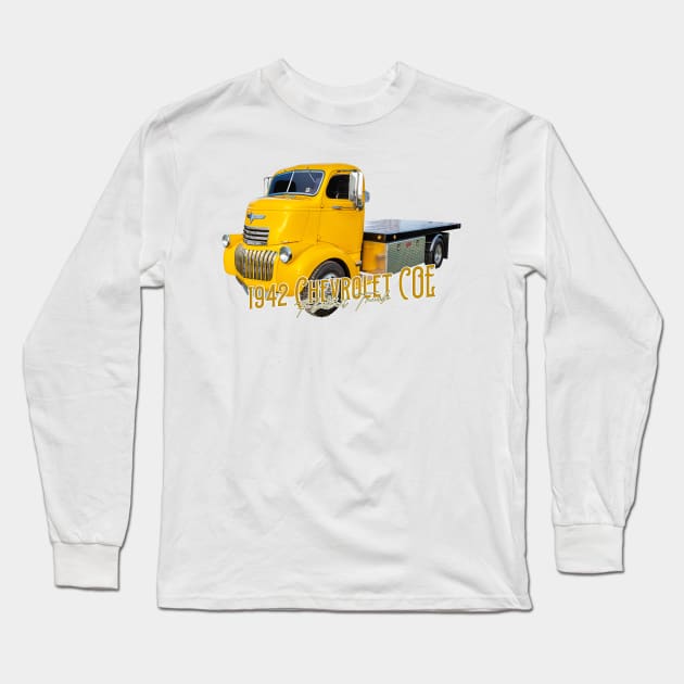 1942 Chevrolet COE Flatbed Truck Long Sleeve T-Shirt by Gestalt Imagery